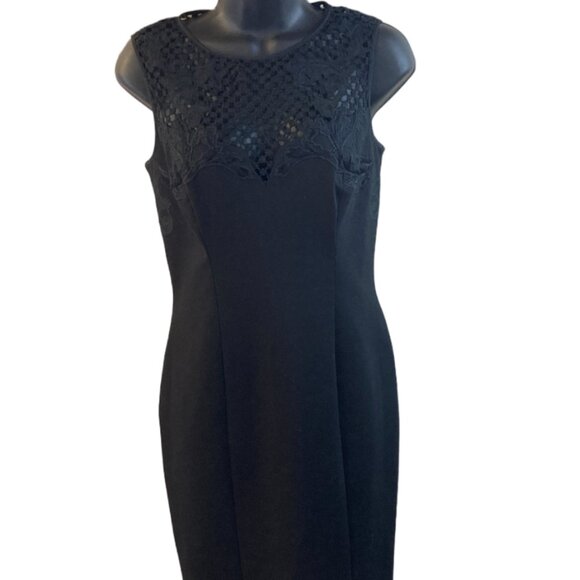 Karen Millen Mesh Applique Knit Dress US 8 NWOT - Picture 1 of 12